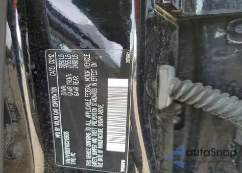 2012 Volvo S60 T6 from USA, damaged, VIN YV1902FH3C2129935